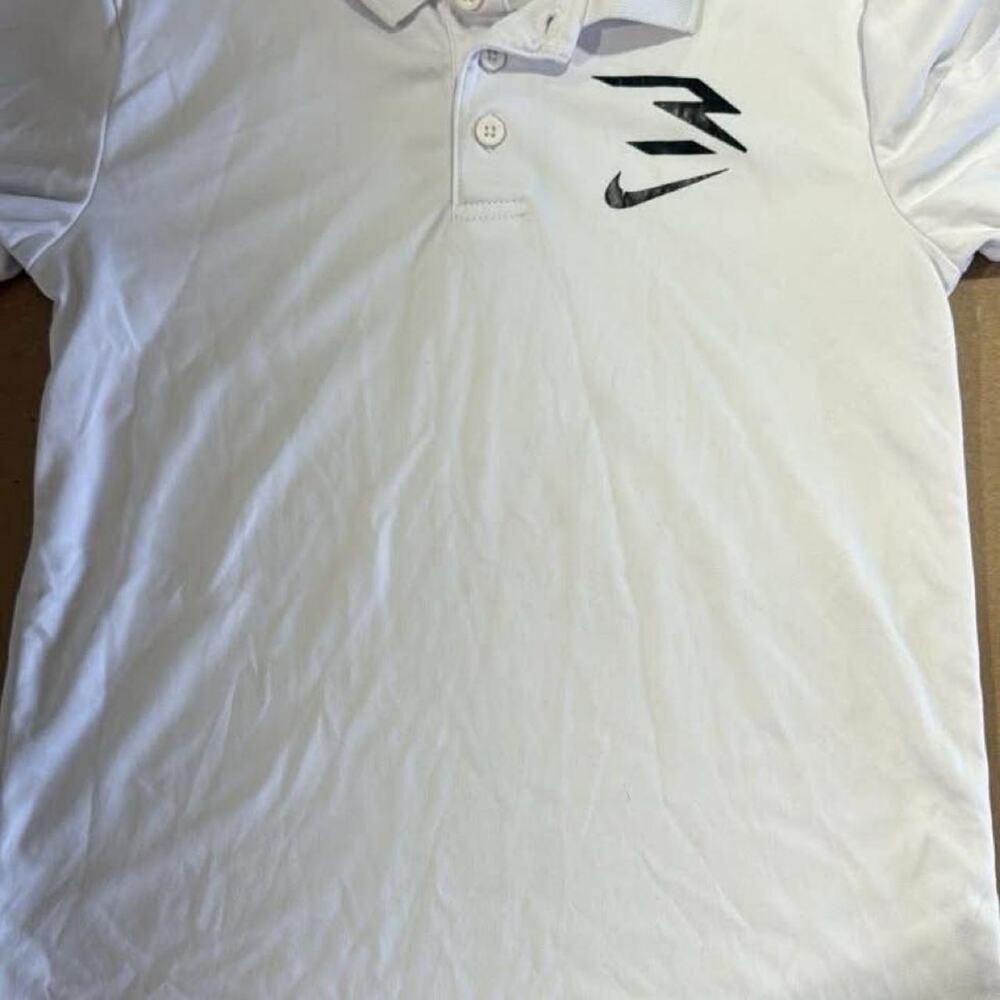 Nike white polo shirt with